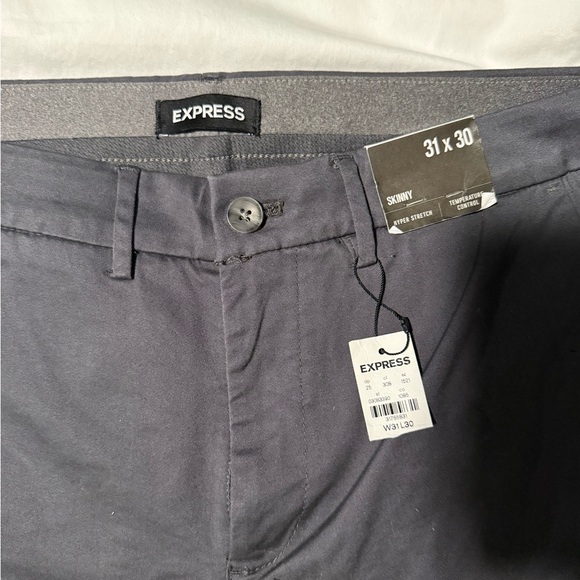 Men's Express Skinny Gray 31x30 Pants - Picture 2 of 3